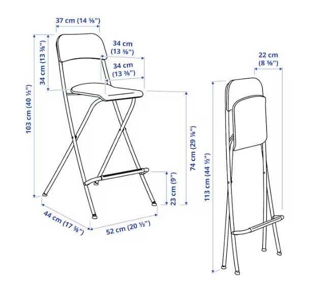 Cadeira altas IKEA modelo Franklin