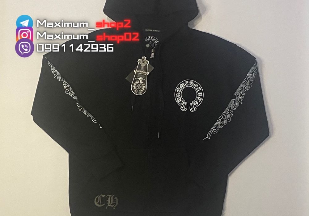Зіп-худі Chrome Hearts | Худі, зипка, хром кофта Хром хартс
