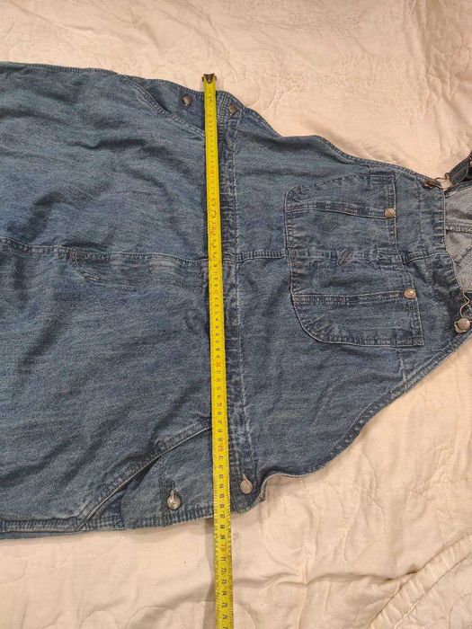 джинсовий комбінезон сraftsman синій. великий розмір 58+!