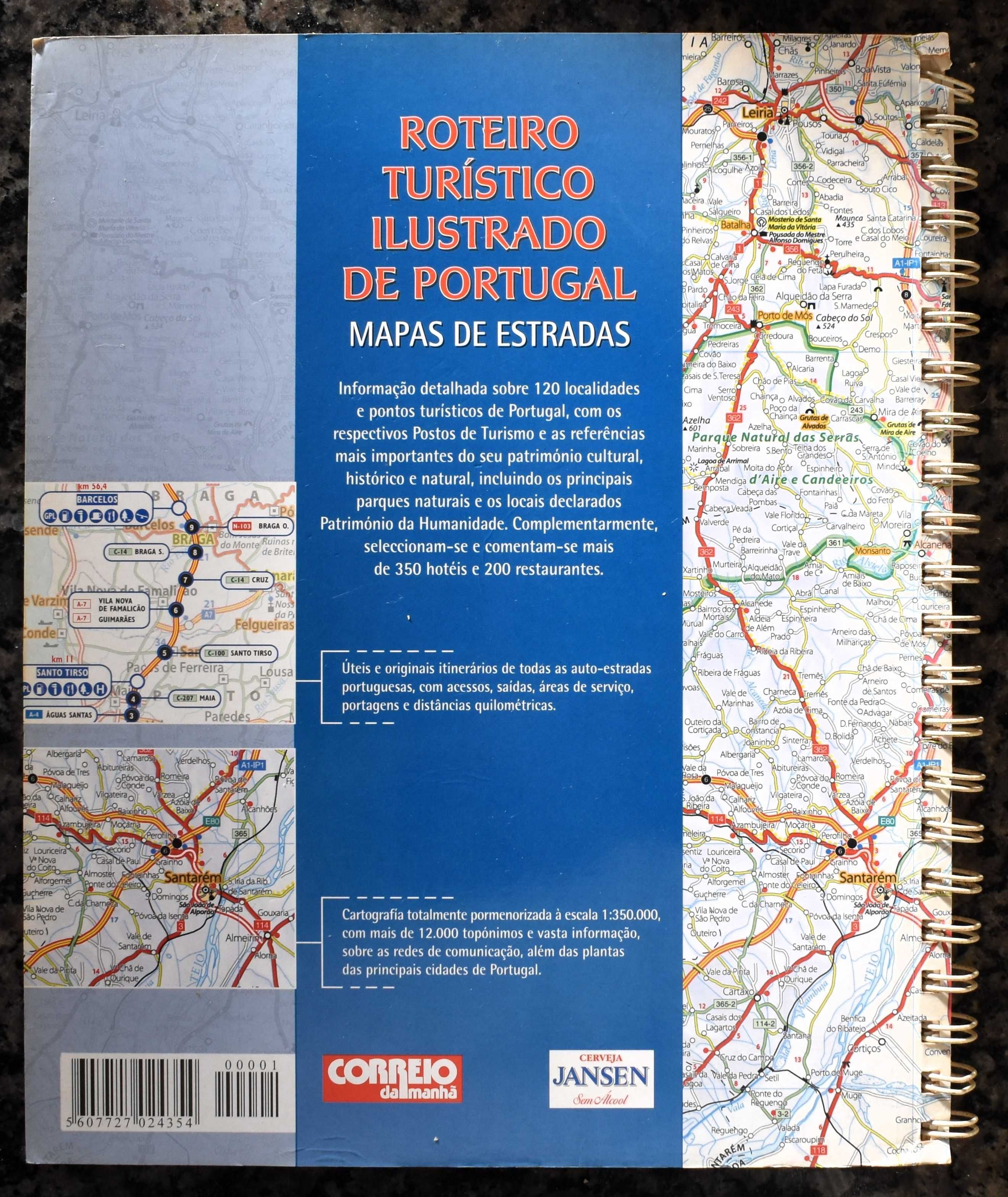Roteiro Turístico de Portugal - Mapas de Estradas 2003 e 2004