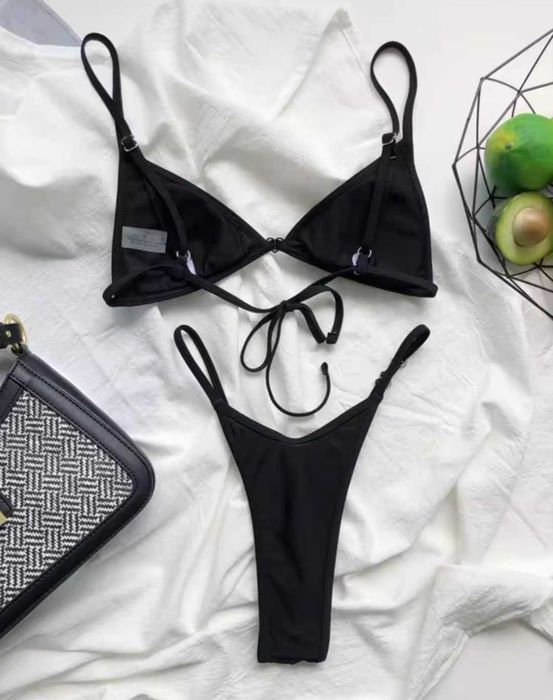 Dwuczęściowe bikini czarne rozmiar S