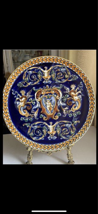 Gien. Тарілка, блюдо. Тарелка. Gien. Франція.