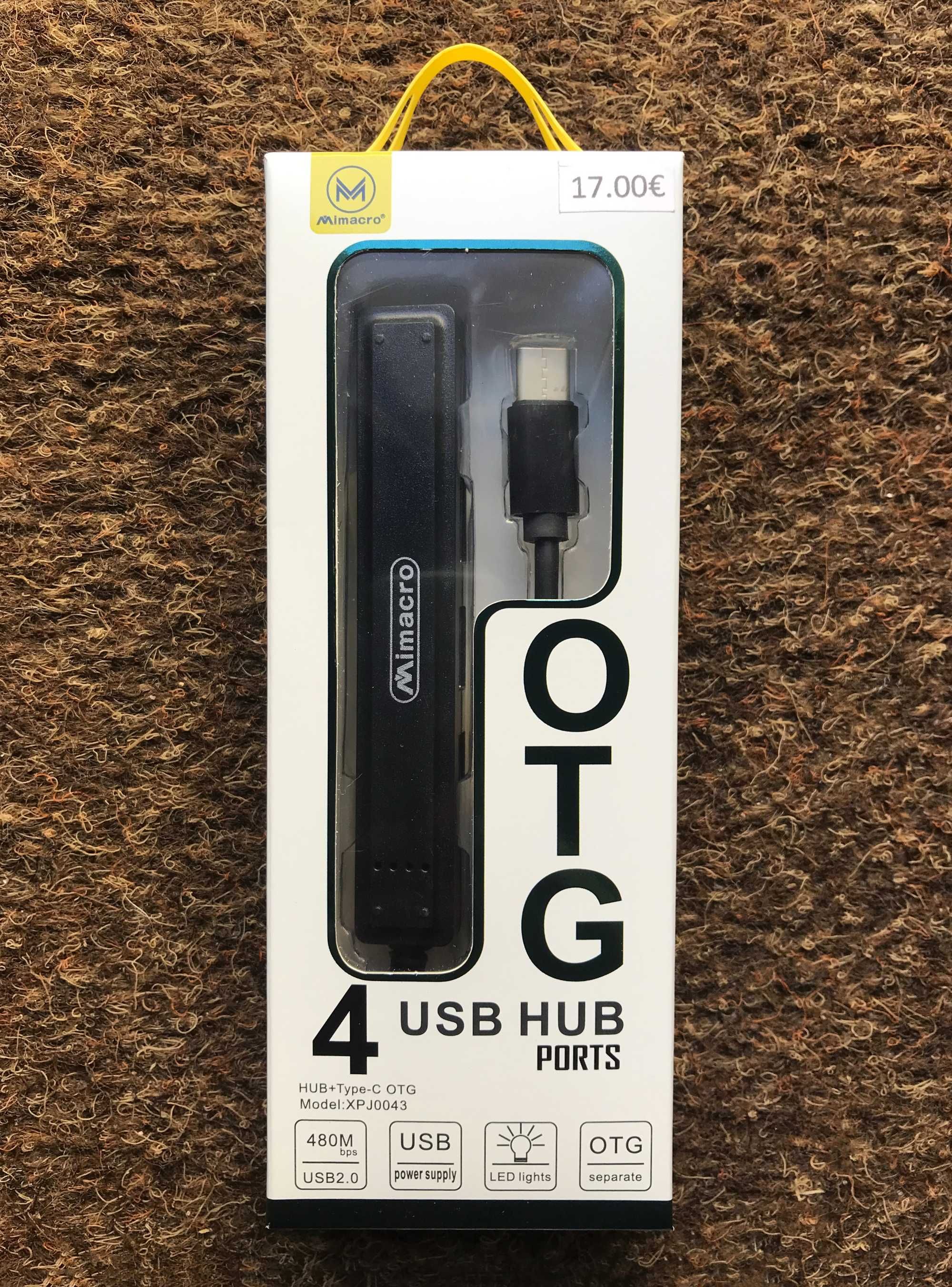 HUB OTG Type-C (USB-C) para 4 USB