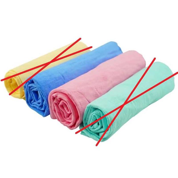 Для миття автомобіля ганчірка зі штучної замші мікрофібра 43Х32