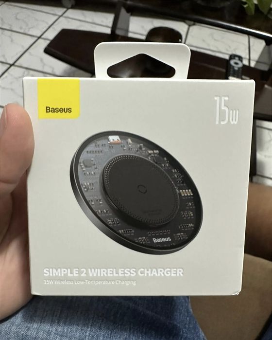 Беспроводное зарядное устройство Baseus 15 Вт, iPhone, Samsung,Xiaomi