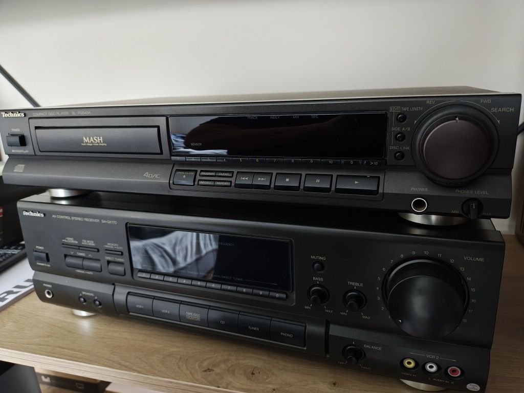 Wieża Technics 2 elementy Amplituner+ Cd sl-pg540a ,sa-gx170