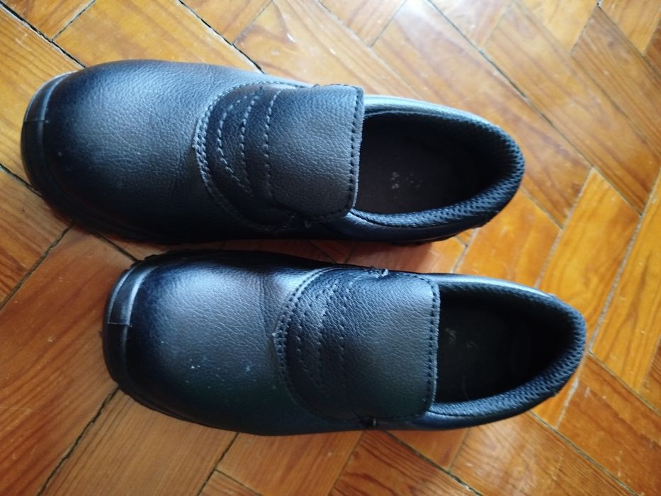 Sapatos cozinha antiderrapante e biqueira de aço