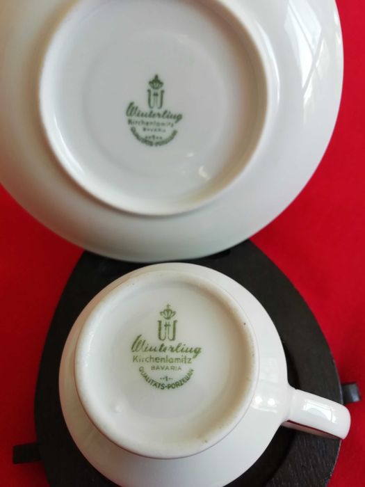 Chávena de café em porcelana fina Winterling Kirchenlamitz Bavaria