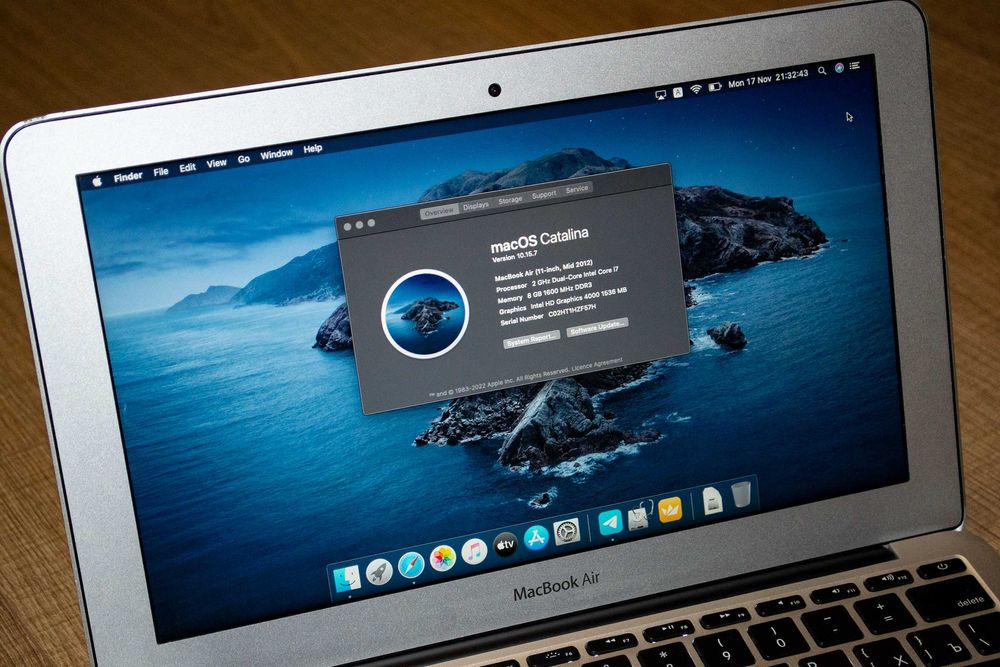 Ноутбук Macbook Air A1465 Mid 2012 Core I7 2 Ghz - 8Gb - 256Gb SSD