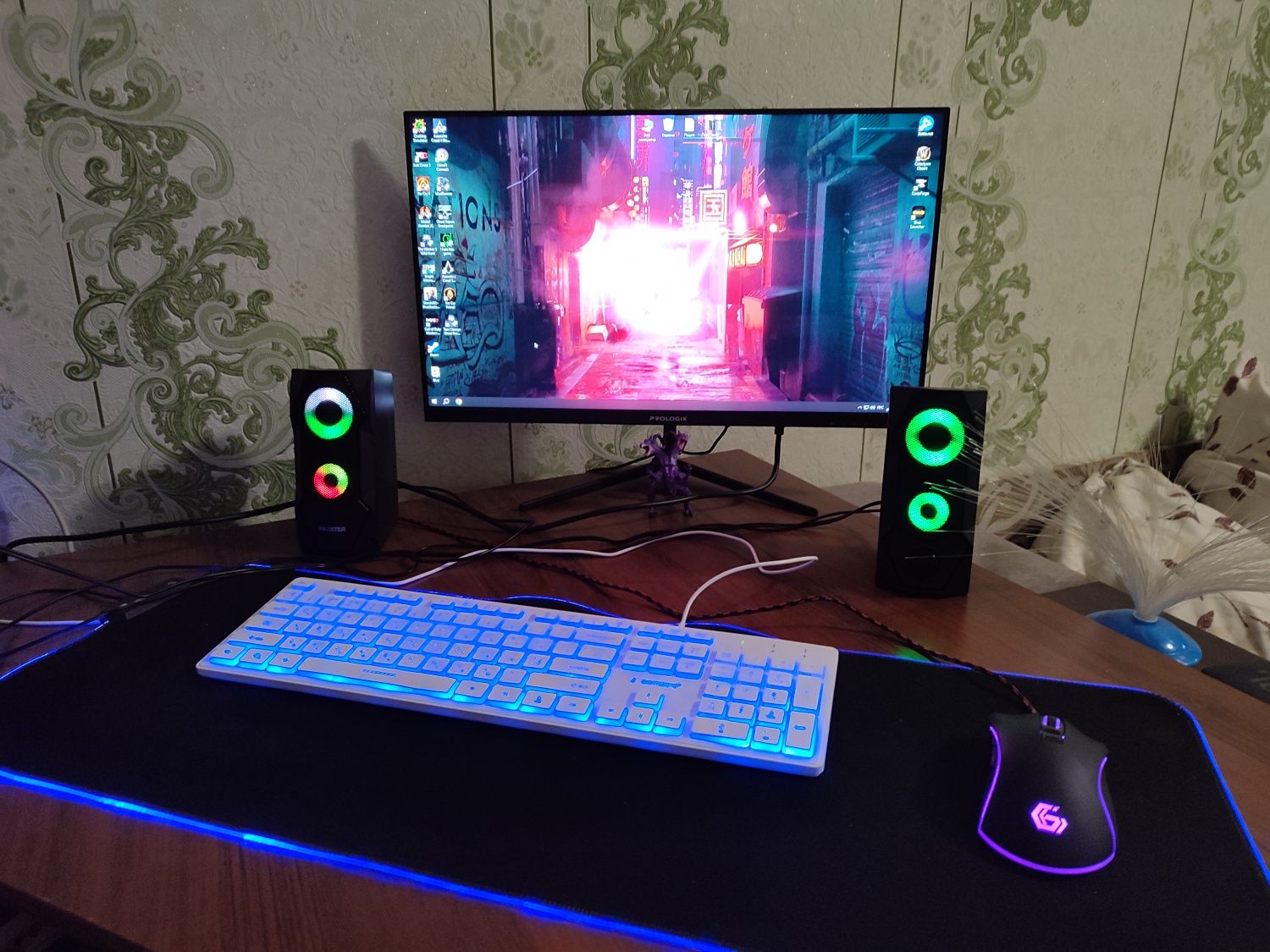 Мощный ПК + Монитор 23.8" 100Hz + Gembird клавиатура и мышь + MaxxT