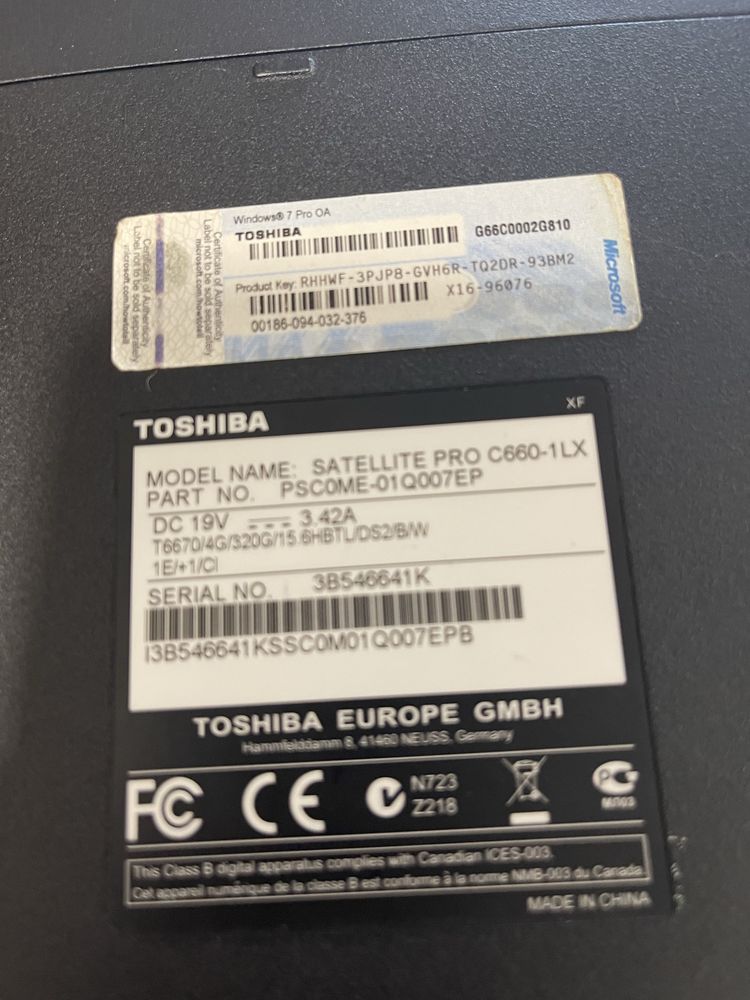 Portatil toshiba em excelente estado