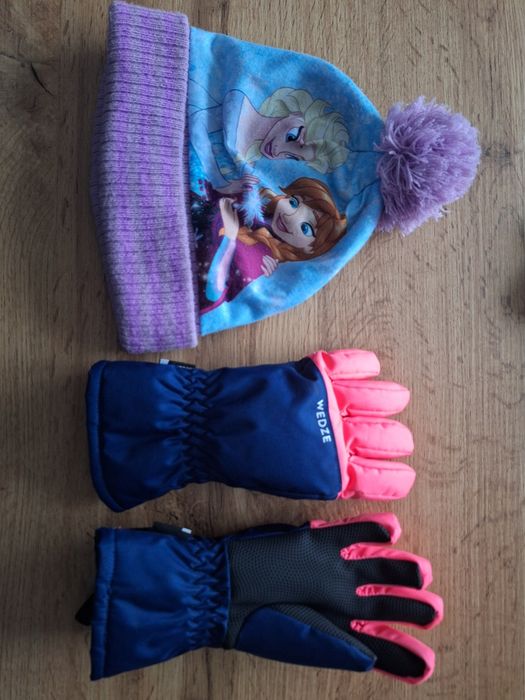 Rękawiczki narciarskie i czapka r 92