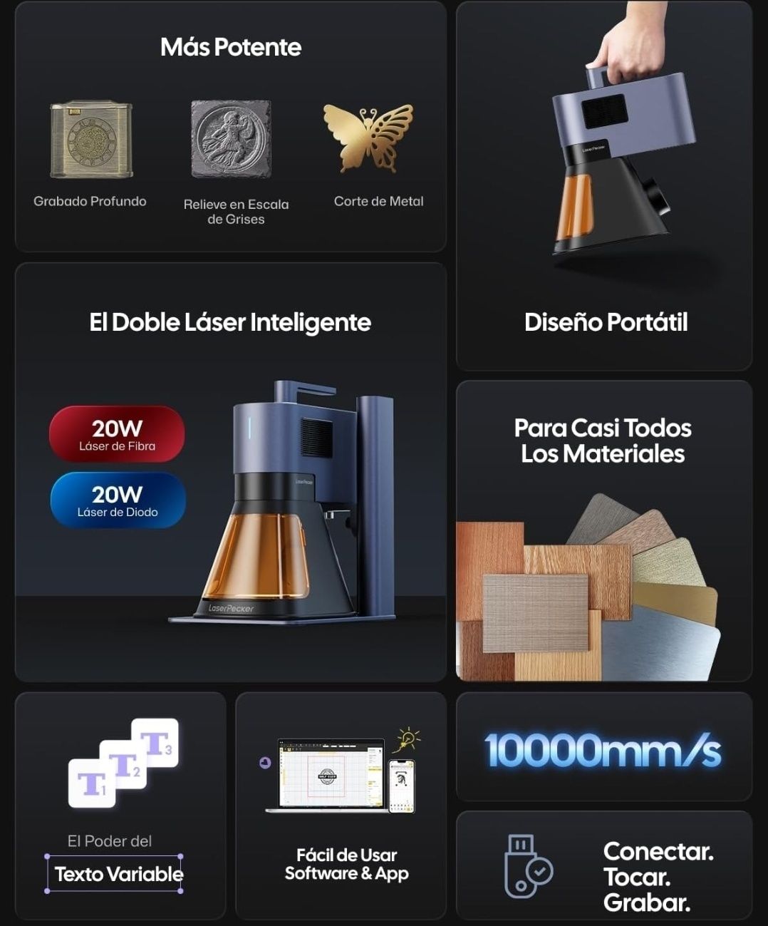 LaserPecker 5 + Impressora Sublimação + Material –Negócio Chave na Mão