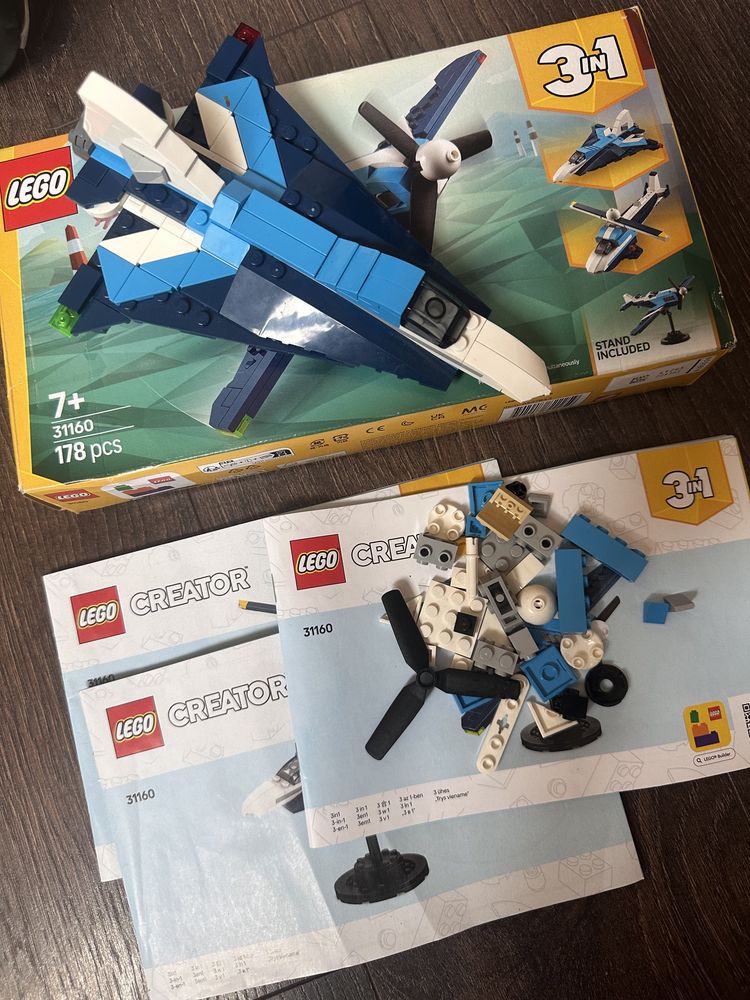 Конструктор Lego 3 в 1. Конструктор-балансир. Ракета. Літак Hot Wheels