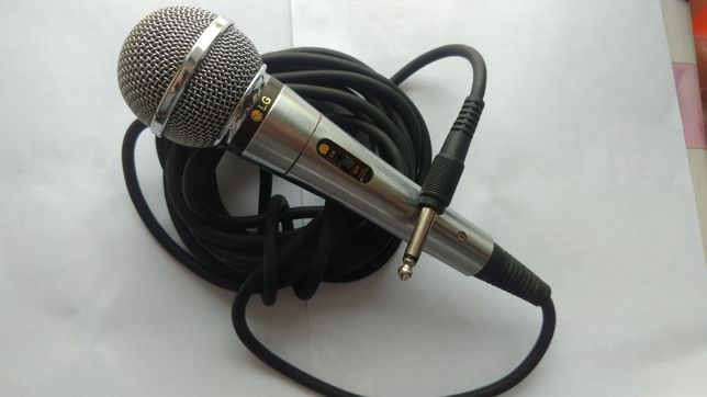 Микрофон вокальный, караоке, блогер LG ACC-M900K, шнур 5м, Jack 6.3mm