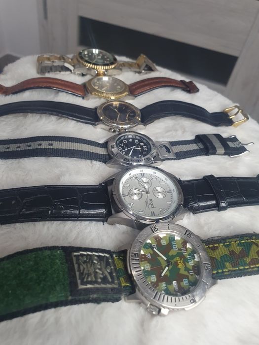 Zestaw zegarków 25 sztuk vintage modne markowe do naprawy