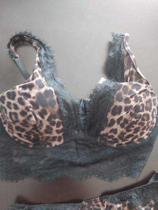 Komplet bielizny intimissimi panterka sexi asia 70C S brazyliany