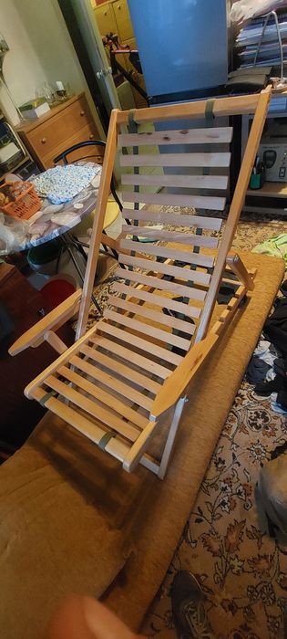 Розкладний стілець, шезлонг, міцне дерево