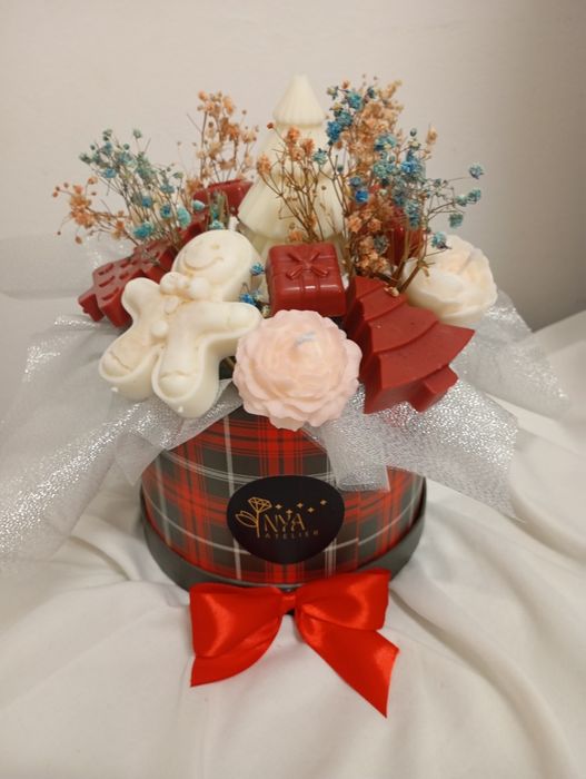 Boquê de flores de cera