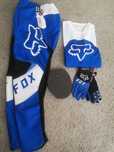 Strój FOX MX 180 (LUX Blue White)(cross,quad,enduro,mtb,dh)