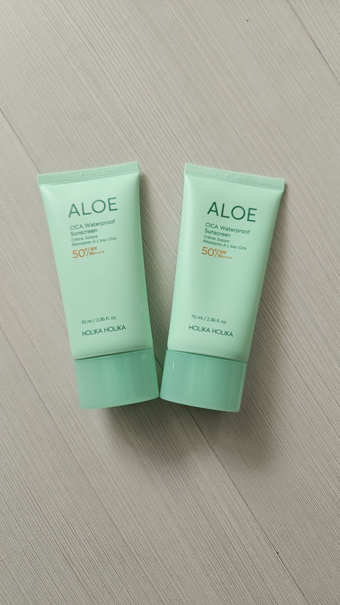 Zestaw kremy do opalania 2x70ml spf 50 aloes holika