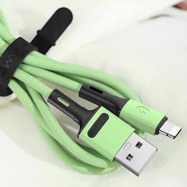 Kabel Usams U52 Lightning 2A Fast Charge 1M - Purpurowy, Wysoka Jakość