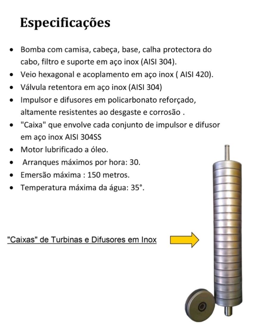 Bomba de furos 2hp NOVA C/ GARANTIA DE 2 ANOS