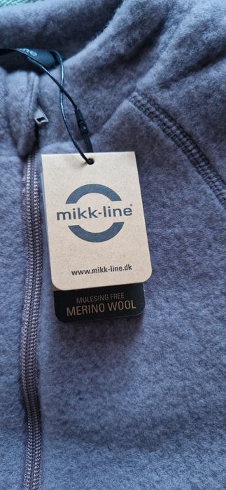 Nowa kurtka wełniana merino Mikk-line 110 unisex szara
