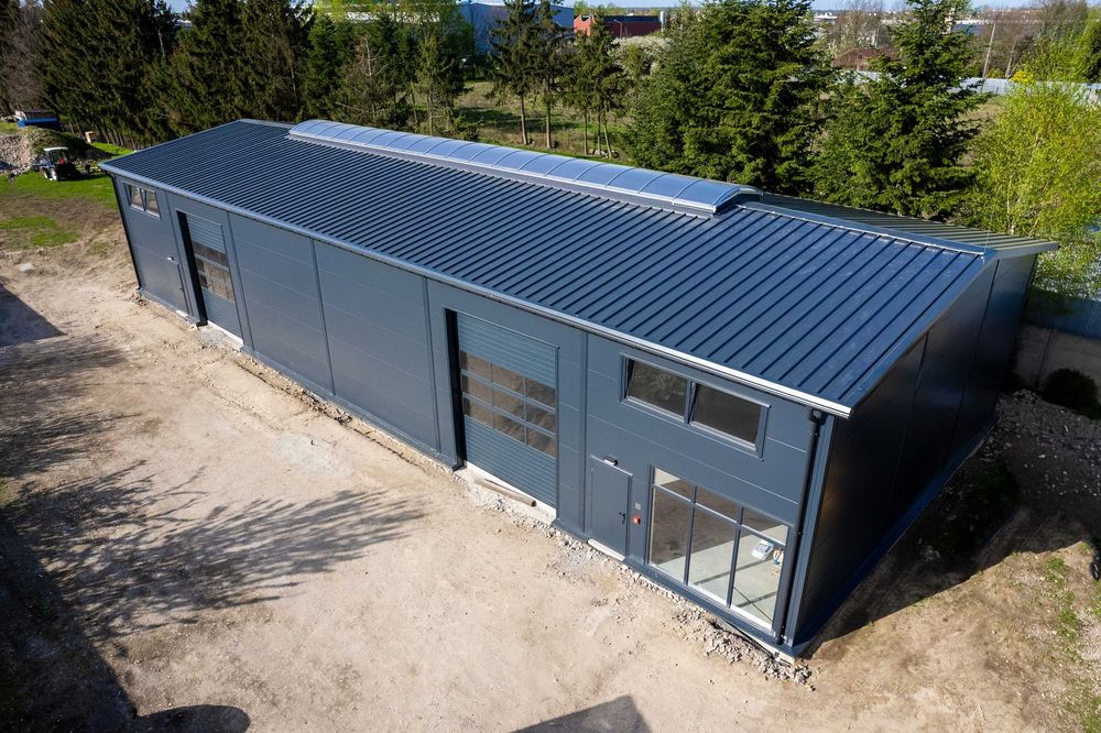 Hala Ocieplana 12x36x5m Magazynowa Warsztat PIR Stalowa 432m2
