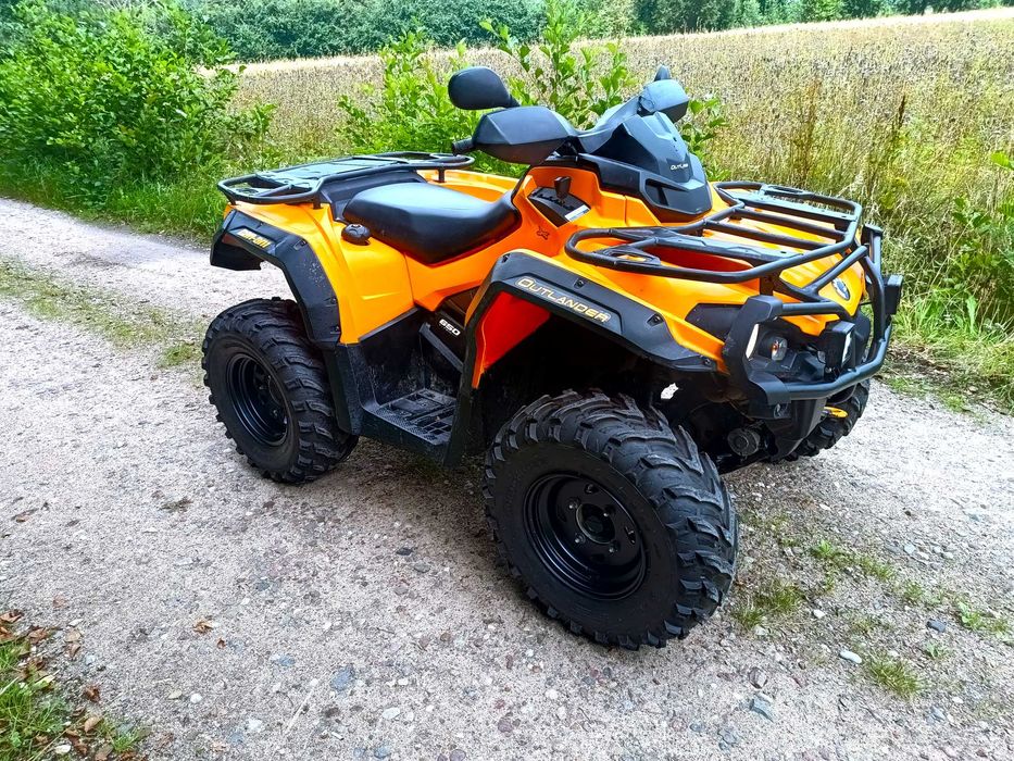 Quad Can Am 650 outlander 4x4 -Wyciągarka Led Zarejestrowany