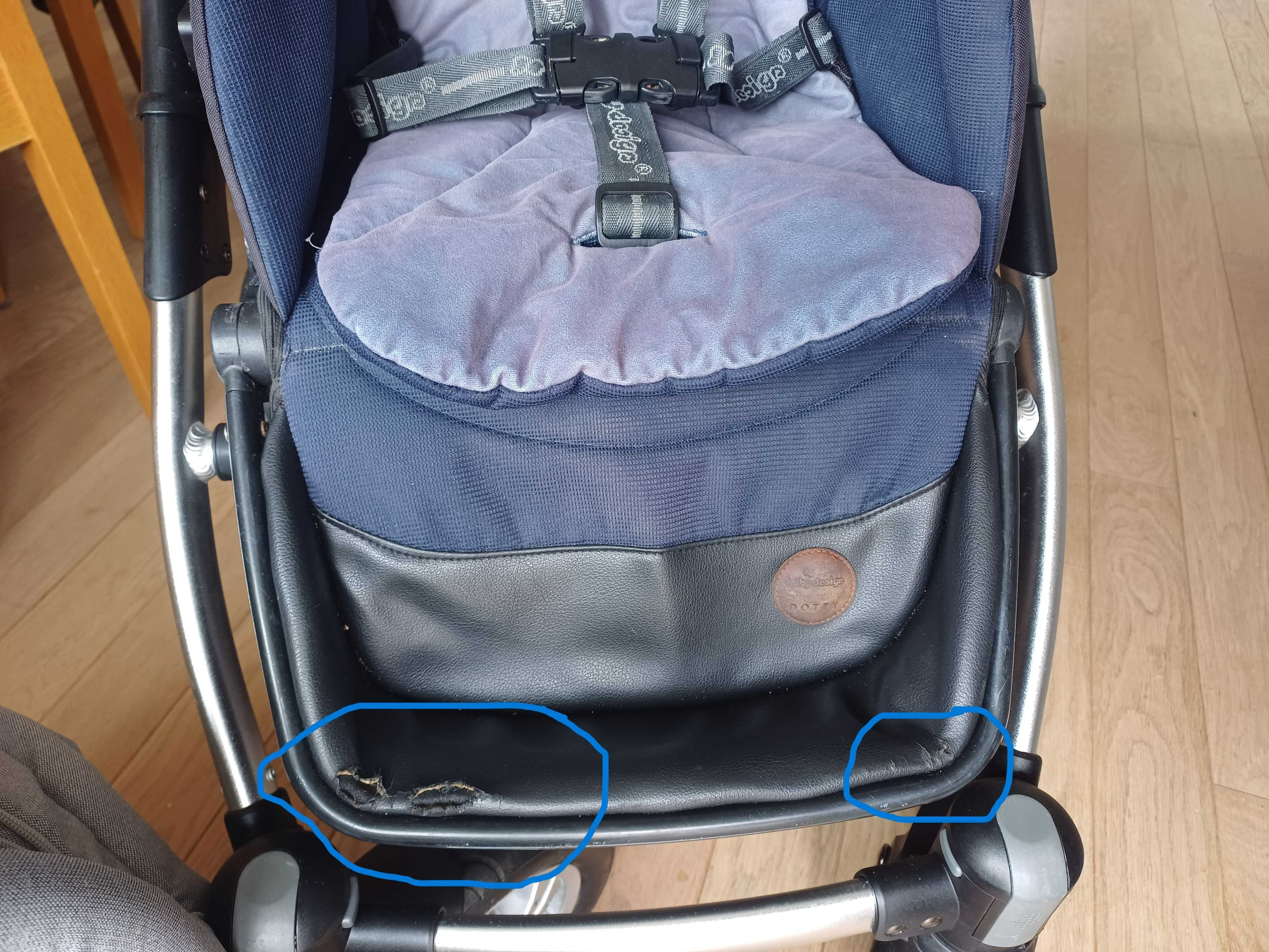 Wózek 2w1 gondola + spacerówka Baby Design Dotty, nie cybex, bebetto