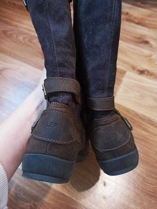 Зимові замшеві жіночі сапожки чоботи сапоги 37 розмір