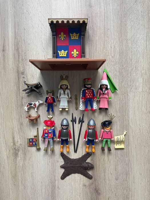Completo 3659 playmobil rei rainha côrte medieval reinado