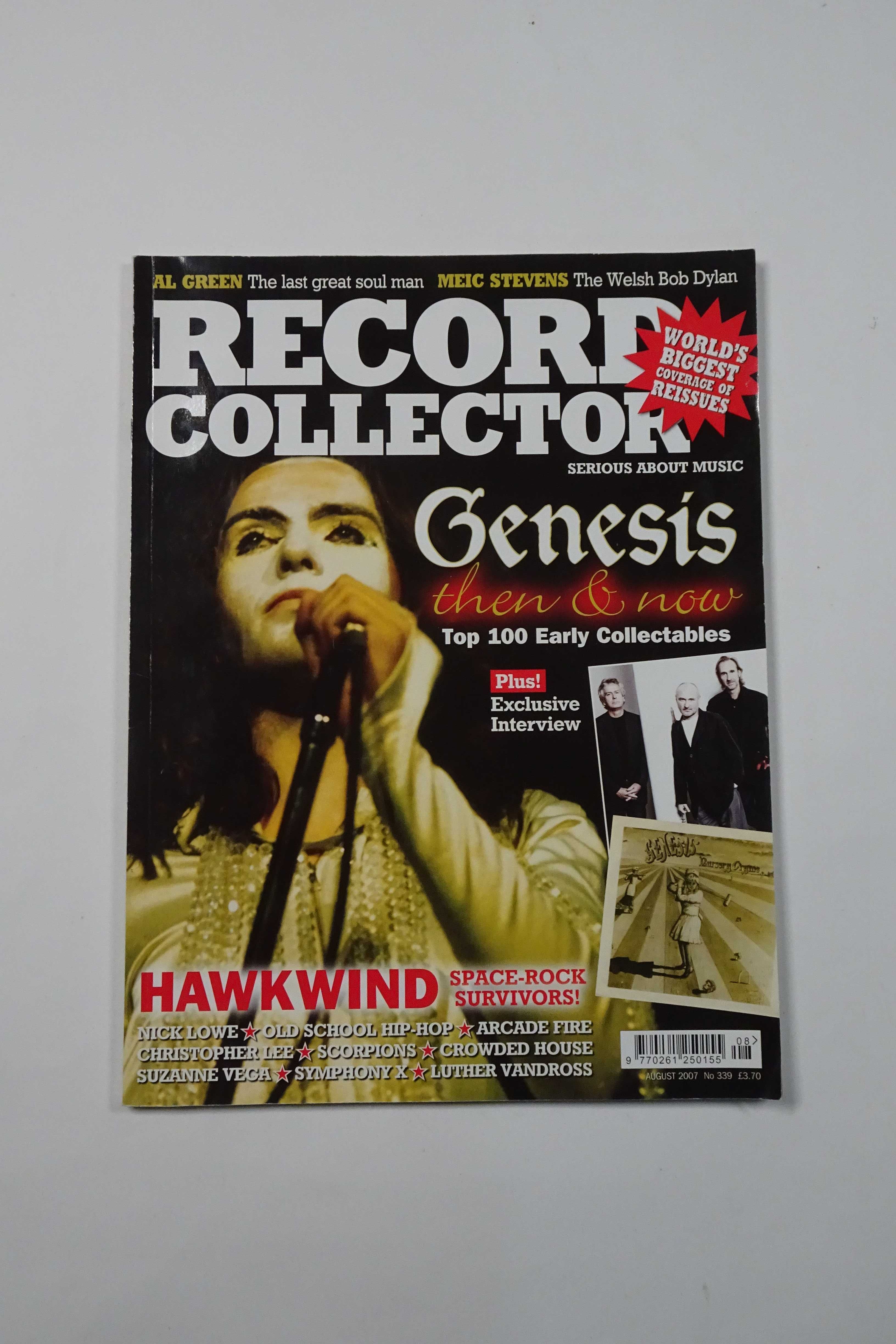 Record Collector, 339, Ago2007 Genesis rarities; Hawkwind. EnvioGrátis