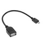 Kabel USB gniazdo A - wtyk micro USB 20cm