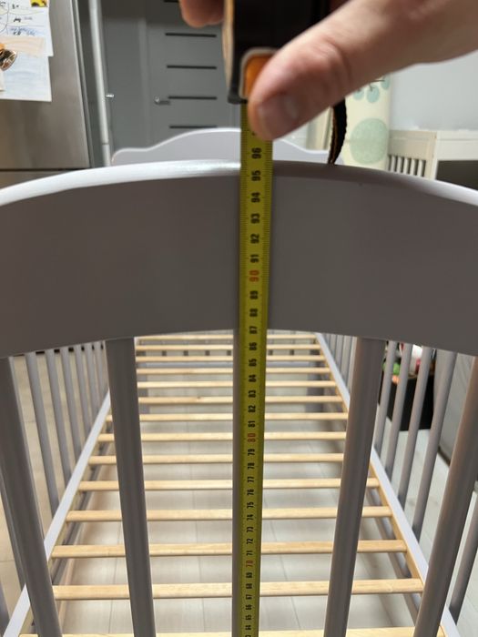 Łóżeczko dziecięce 120 x 60 szare