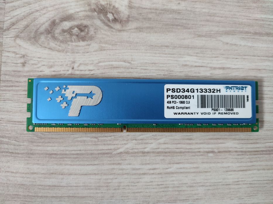 Patriot Ram DDR3 4gb