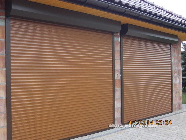 Brama rolowana ocieplana aluminiowa PA77 z napędem na wymiar Elbląg