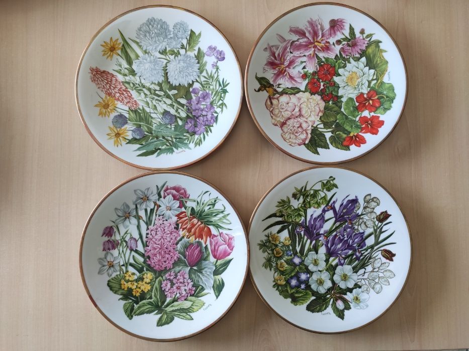 Coleção "Os Pratos Florais dos 12 Meses do Ano"