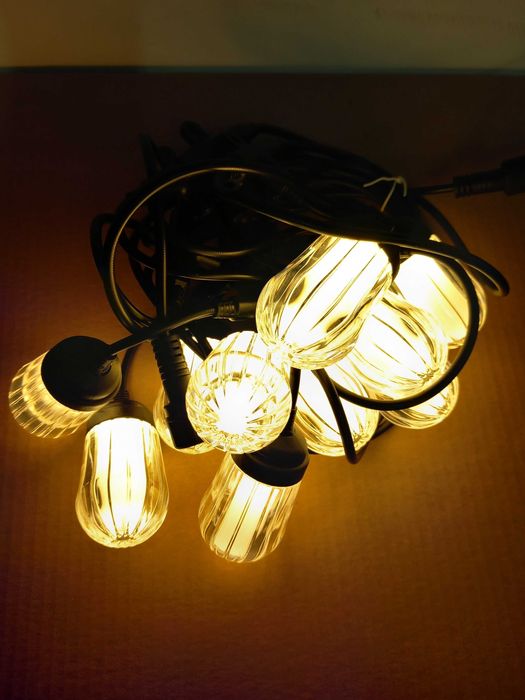 Lampki na choinkę ciepłe nowe