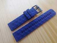 Bracelete em silicone, 22mm (Nova) Azul