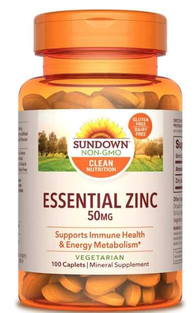 Цинк Sundown Naturals Essential Zinc 50mg США