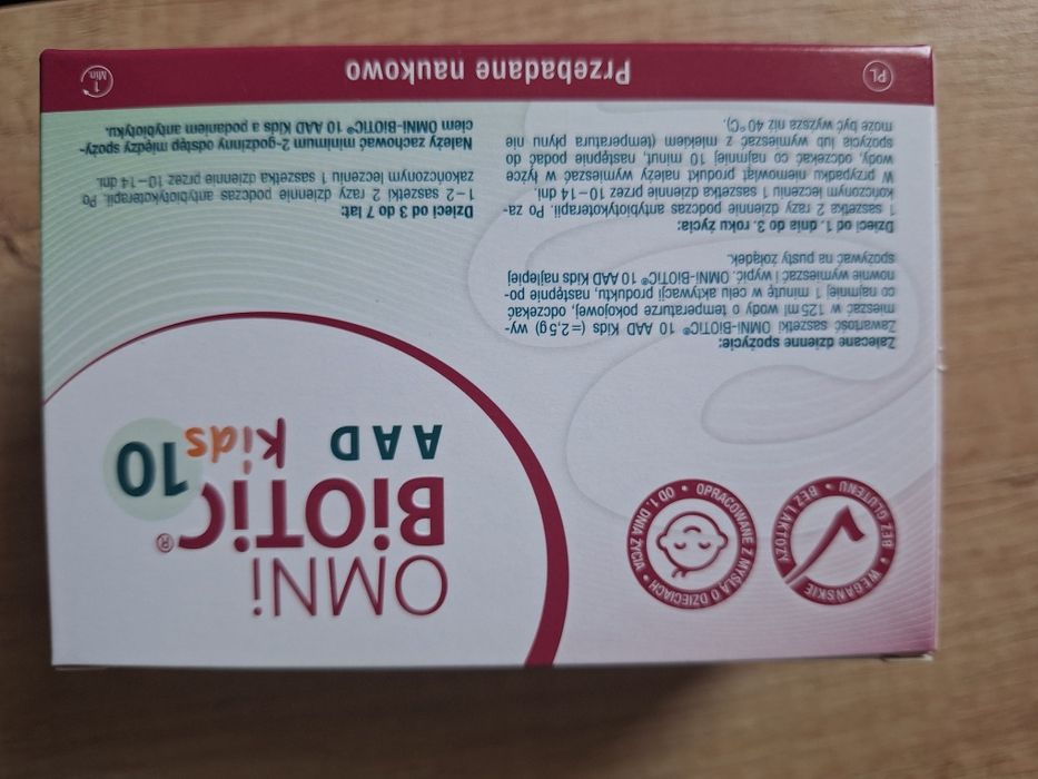 Nowe Omni Biotic 10 AAD Kids probiotyk dla niemowląt i dzieci 20 sasz.