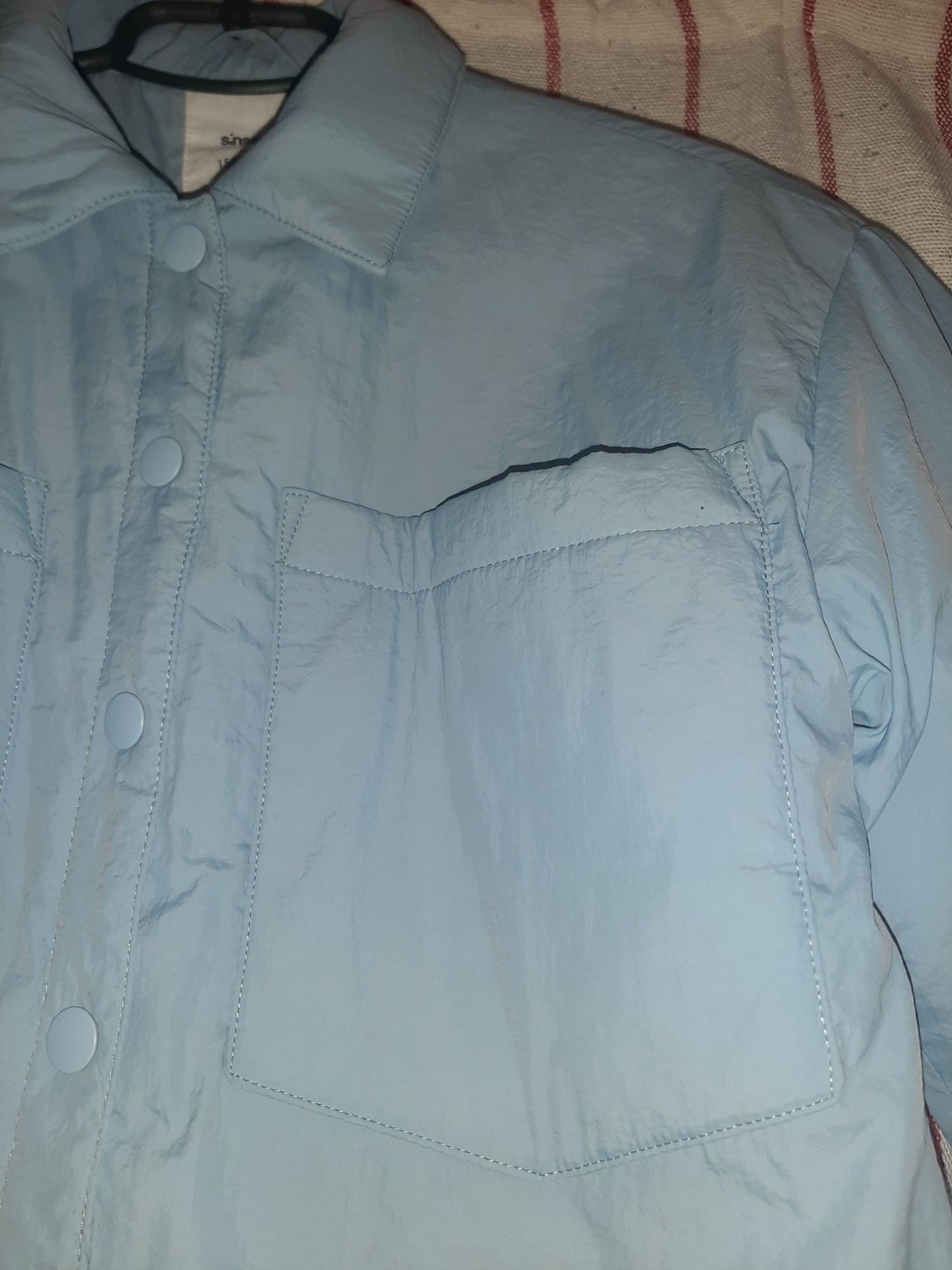 Блакитна куртка Sinsay 158