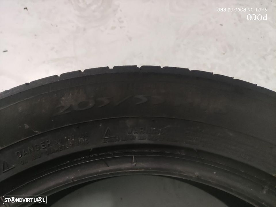 2 pneus semi novos 205-55r16 michelin - oferta dos portes para todo o