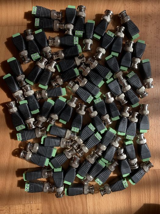 BNC (M) розʼєм для відеокамер (ціна вказана за пару)