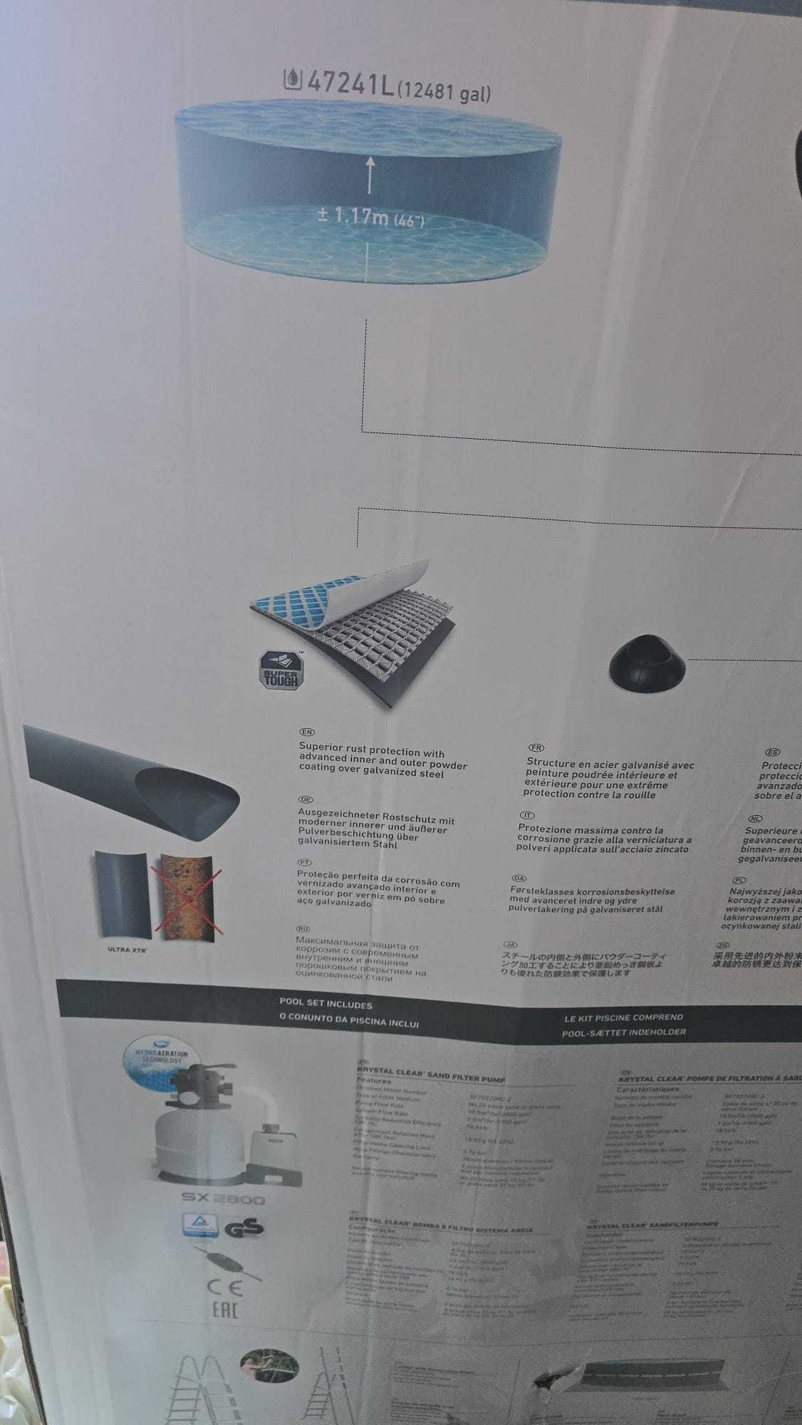 Nowy basen Intex 7,32x 1,32 w zestawie pompa piaskowa