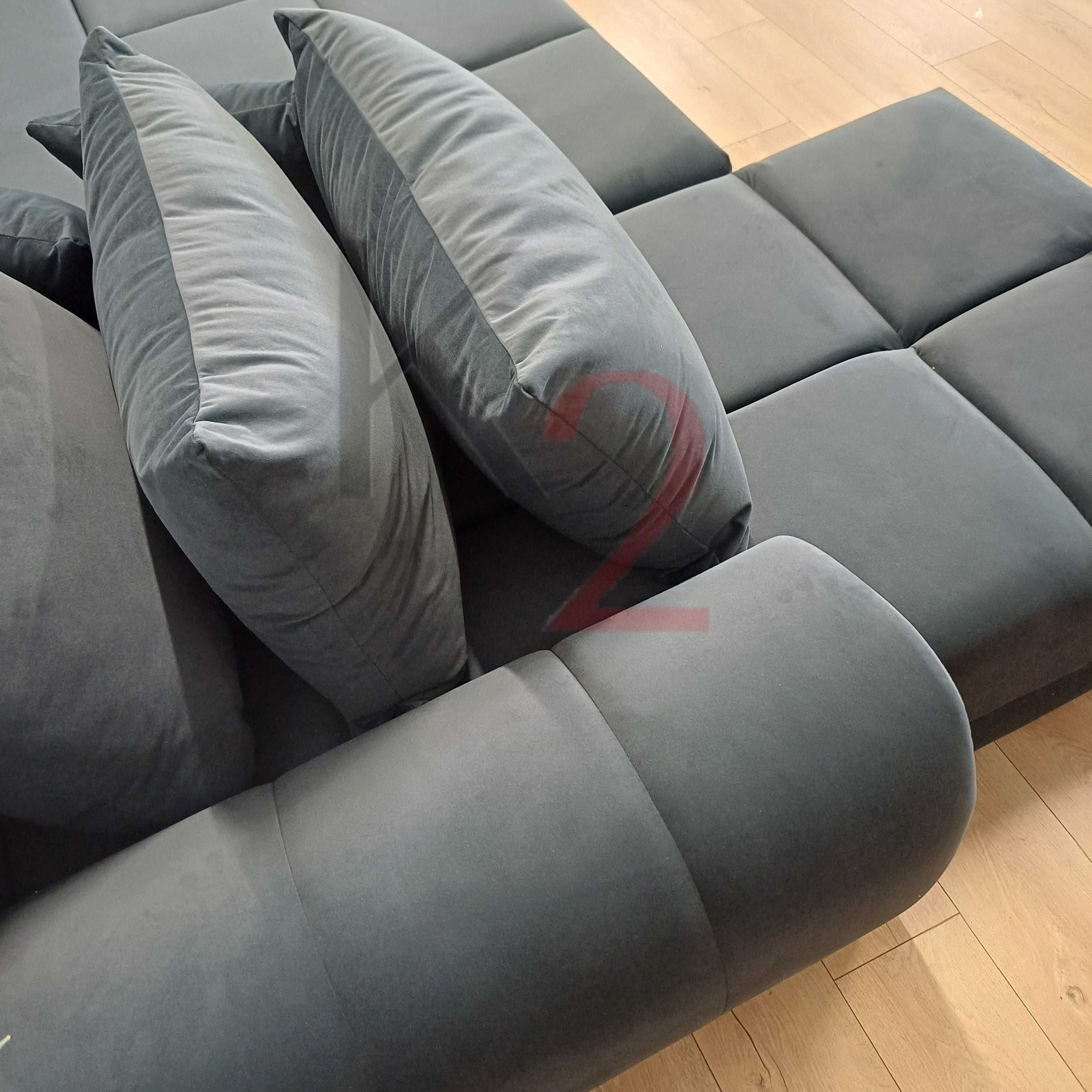 Narożnik Alaska, pikowana sofa, USB kanapa, gratis,