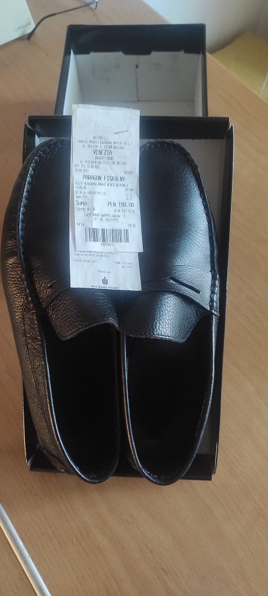 Mokasyny  VENEZIA 45. jak nowe OKAZJA!!!Jest dowód zakupu !