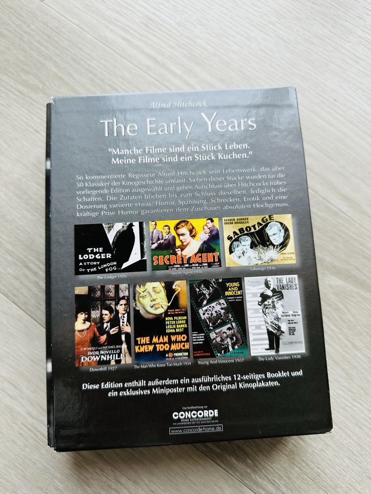 The early years Wczesne lata set Dvd Limited Edition Hitchcock